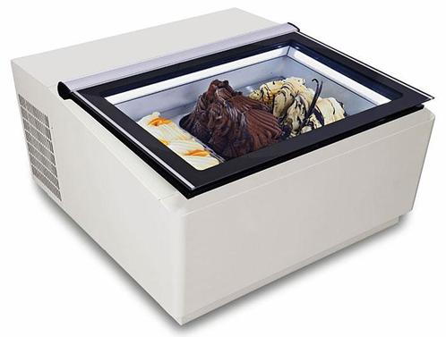 Tafelmodel Schepijsvitrine Wit Opent Aan De Klantzijde, Zakelijke goederen, Horeca | Keukenapparatuur, Koelen en Vriezen, Verzenden