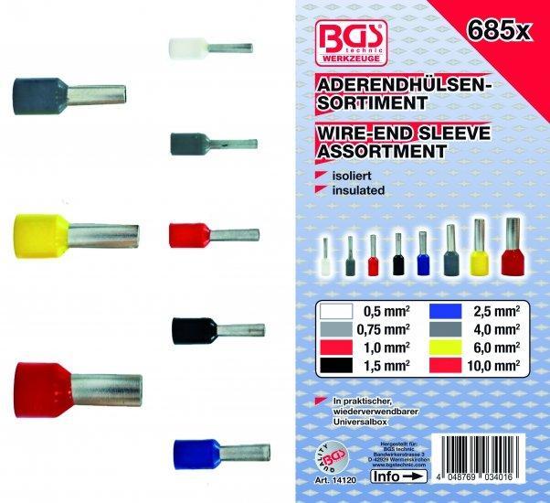 Bgs Technic Adereind hulzen assortiment , 685 stuks, Auto diversen, Autogereedschap, Verzenden