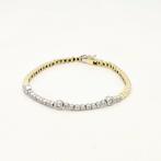 Armband - 18 karaat Geel goud, Witgoud - 0.40ct. tw. Diamant, Handtassen en Accessoires, Armbanden, Nieuw
