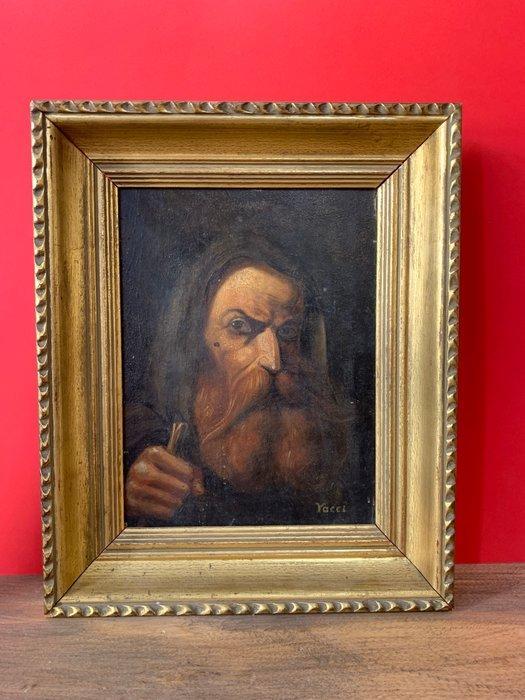 Italiaanse school (XIX) - Ritratto di eremita, Antiek en Kunst, Kunst | Schilderijen | Klassiek