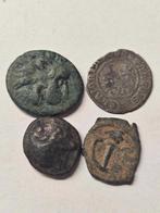 Oudheid. Lot of 4 ancient and medieval coins (silver and, Postzegels en Munten