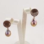 Parel - Argento 925 - Oorbellen - perle edison, Antiek en Kunst