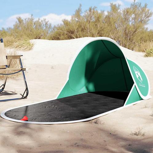 vidaXL Strandtent pop-up waterdicht zeegroen, Caravans en Kamperen, Tenten, Nieuw, Verzenden