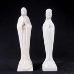 Set van 4 Madonna (4) - Aardewerk, Glas, Hout - 20th century