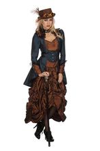 Steampunk Jurk Blauw, Kleding | Dames, Carnavalskleding en Feestkleding, Verzenden, Nieuw