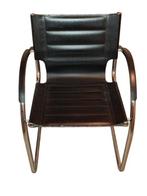 Chaise de bureau - Chaise cantilever tubulaire avec dossier