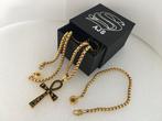 AJS - Dubbelzijdige levenssleutel kruis hanger & ketting &, Antiek en Kunst