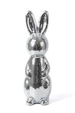 Discobal Haas 38 cm Spiegeltjes Zilver Paashaas Beeld Disco, Hobby en Vrije tijd, Ophalen of Verzenden, Nieuw