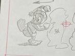 Walt Disney - 1 Originele animatietekening van Huey - groot, Nieuw