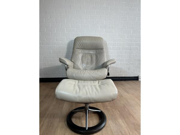 Veiling - Stressless Desginer Ekornes Relaxfauteuil + Voeten, Maison & Meubles, Fauteuils