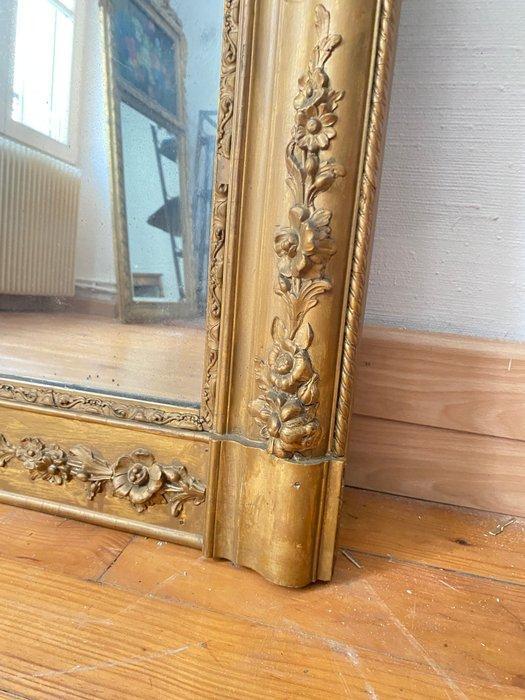 Spiegel - Hout, Glas - 96cm x 123cm, Antiek en Kunst, Antiek | Overige Antiek