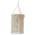 Beige Hangdecoratie Macrame 40cm, Verzenden