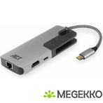 ACT USB-C 4K multiport adapter met HDMI, USB-A, LAN, USB-C, Informatique & Logiciels, Supports d'ordinateur portable, Verzenden
