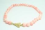 Collier - 18 carats Or jaune Corail - Collier avec Corail, Handtassen en Accessoires, Kettingen, Nieuw