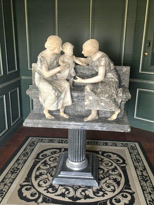 Guglielmo Pugi (1850-1915) - sculptuur, Gruppo scultoreo, Antiquités & Art, Antiquités | Céramique & Poterie