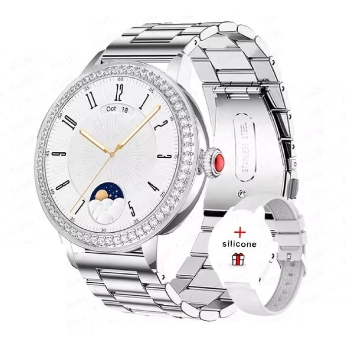 Diamant Smartwatch - Gezondheid Monitor Sport Tracker, Handtassen en Accessoires, Smartwatches, Nieuw, Verzenden