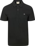 Gant Shield Piqué Poloshirt Zwart maat Maat 52/54 (L) Heren, Kleding | Heren, Maat 52/54 (L), Verzenden, Nieuw, GANT