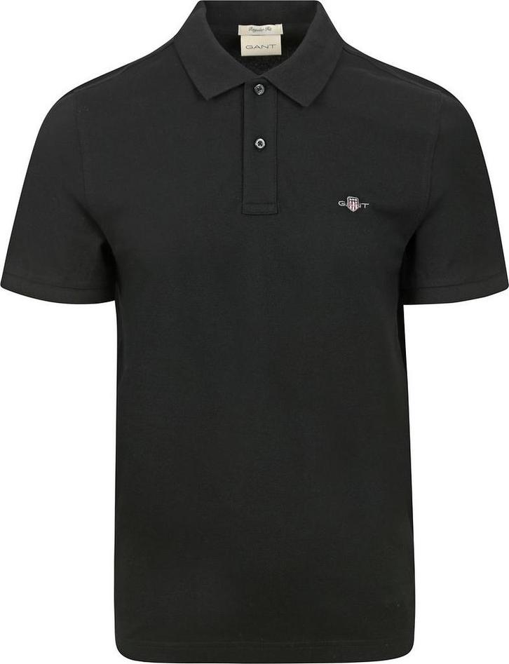 Gant Shield Piqué Poloshirt Zwart maat Maat 52/54 (L) Heren, Kleding | Heren, Polo's, Zwart, Nieuw, Maat 52/54 (L), Verzenden