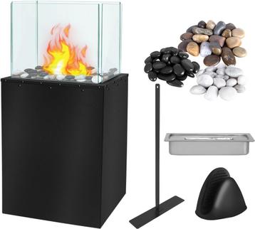 Rechthoekige bio-ethanolhaard, vrijstaande bio-ethanolhaard, beschikbaar voor biedingen