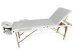 Thuis Massagetafel - Inklapbaar - 3 Secties - 185x70cm - Wit, Sport en Fitness, Massageproducten, Ophalen of Verzenden, Nieuw
