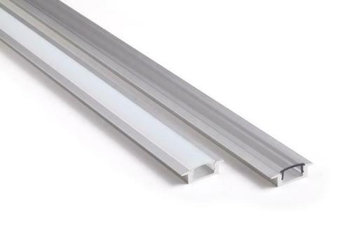 LED Profiel 1 meter - inbouw 7mm - plat model, Doe-het-zelf en Bouw, Metalen, Verzenden