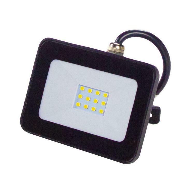 LED Bouwlamp - Floodlight 10 Watt - Netstroom, Doe-het-zelf en Bouw, Bouwverlichting, Lamp met armatuur, Nieuw, Minder dan 50 watt