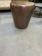 Bijzettafel drum, copper antique (nieuw, outlet), Huis en Inrichting, Nieuw