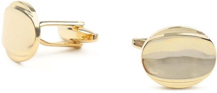Manchetknoop Ovaal Goud maat  Heren, Handtassen en Accessoires, Manchetknopen, Nieuw, Verzenden
