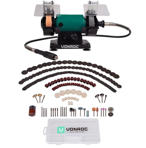 Tafelslijpmachine 150W - 75mm met flexibele as en 192, Doe-het-zelf en Bouw, Gereedschap | Slijpmachines, Nieuw, Verzenden