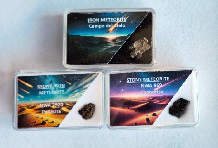 Ensemble exclusif pour collectionneurs de météorites – les, Verzamelen, Mineralen en Fossielen