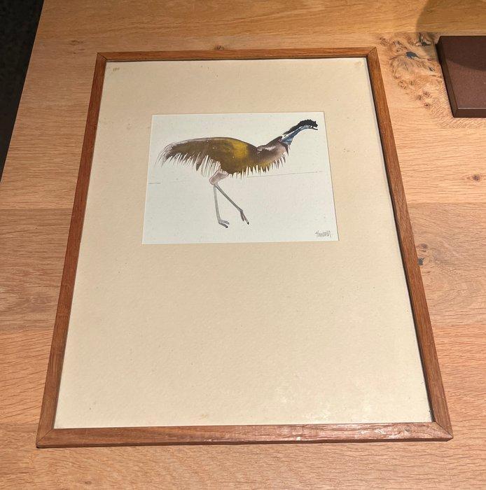 Kees (Cornelis) Timmer (1903-1978) - Struisvogel, Antiek en Kunst, Kunst | Schilderijen | Klassiek