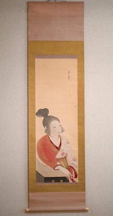 Japanse schoonheid - Een gracieuze vrouw in een kimono -, Antiek en Kunst, Antiek | Overige Antiek