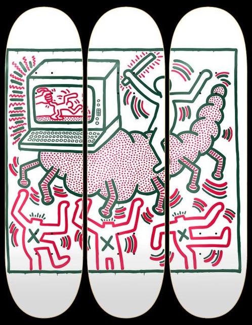 Keith Haring (after) - Untitled - Centipede, Antiek en Kunst, Kunst | Schilderijen | Modern