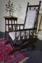 Fauteuil - Hout - Antieke schommelstoel