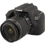 Canon EOS 2000D + 18-55mm IS II occasion, Zo goed als nieuw, Verzenden