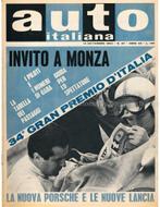 1963 AUTO ITALIANA MAGAZINE 37 ITALIAANS, Nieuw