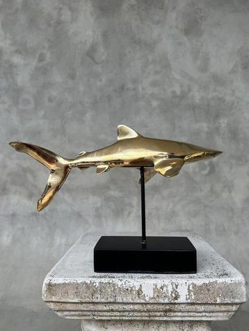 sculptuur, NO RESERVE PRICE - Bronze Polished Great White