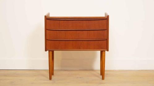 Vintage ladekast | 3 lades | Teak, Huis en Inrichting, Kasten | Ladekasten, Ophalen of Verzenden