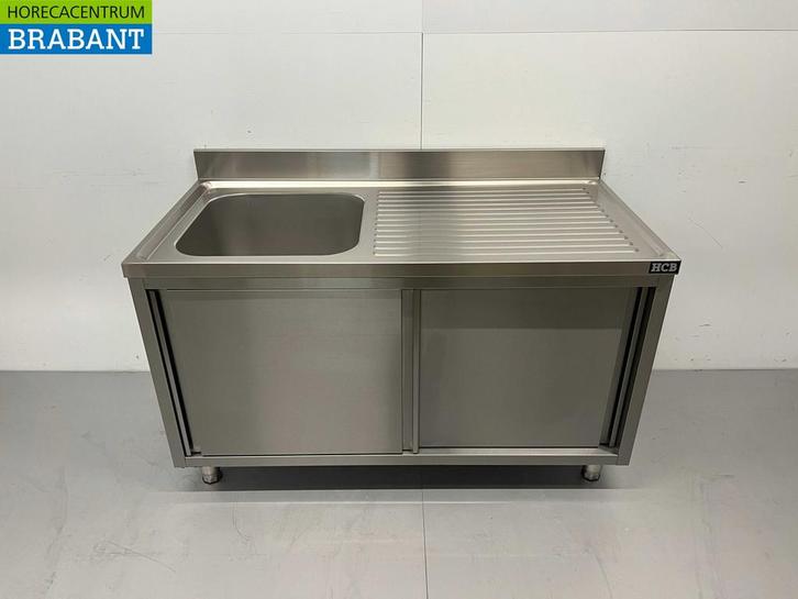 Evier inox 2 portes coulissantes Premium-line 140 cm Horeca, Articles professionnels, Horeca | Autre, Envoi