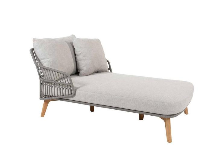 4 Seasons Outdoor Ancora 1-persoons daybed teak Silver grey, Tuin en Terras, Tuinsets en Loungesets