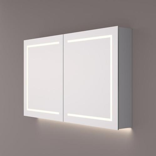 Spiegelkast Hipp Design SPK 62000 Rechthoek Met Verlichting, Doe-het-zelf en Bouw, Sanitair, Bad, Nieuw, Ophalen of Verzenden