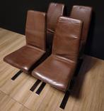 Rolf Benz - Chaise (4) - 7800 - Acier, Cuir, Antiek en Kunst
