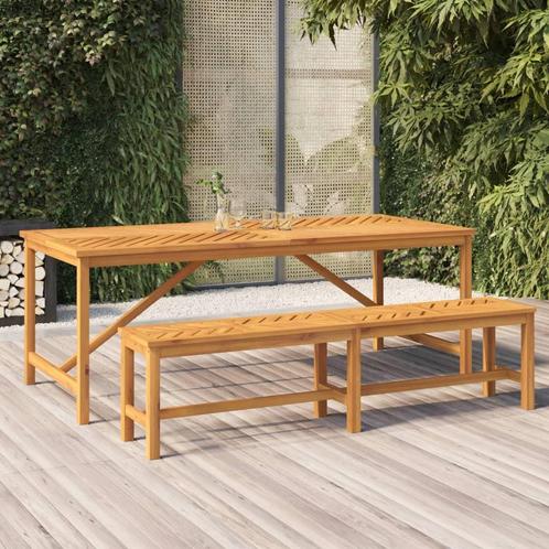 vidaXL Table à manger de jardin 200x90x74 cm bois, Tuin en Terras, Tuinsets en Loungesets, Verzenden