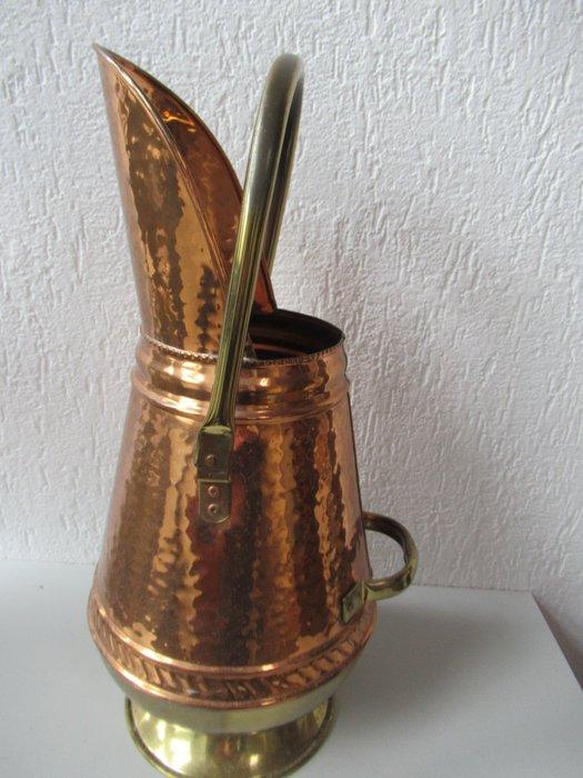 Emmer - Koperen kolenkit Paraplubak - Koper, Antiquités & Art, Antiquités | Autres Antiquités