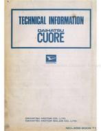 1980 DAIHATSU CUORE TECHNISCHE INFORMATIE ENGELS