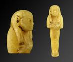 Oud-Egyptisch Albast Oeshabti - 8.1 cm
