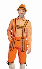 Lederhose Johann Oranje Lang, Hobby en Vrije tijd, Feestartikelen, Verzenden, Nieuw