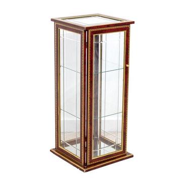 Vitrinekast - Glas, Hout - spiegel en geslepen glas