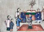 Peintures de figures en pith de la dynastie Qing - Dynastie