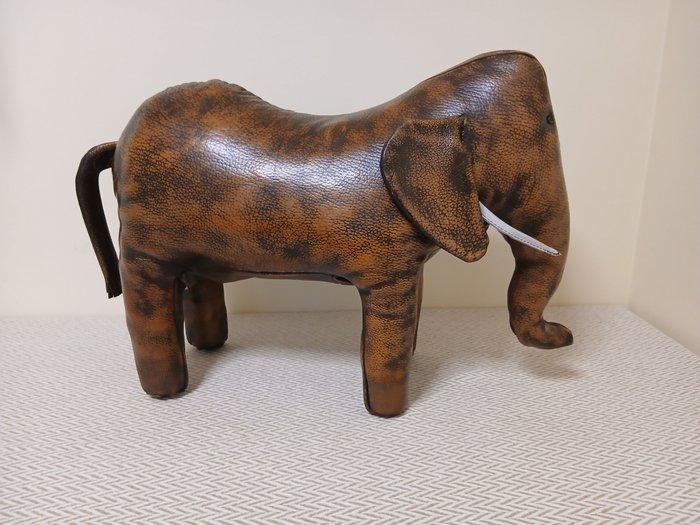 Valenti - Dimitri Omersa - Repose-pied - éléphant - Cuir, Antiek en Kunst, Curiosa en Brocante